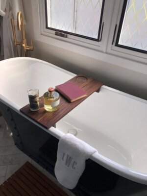 Black Walnut Bath Caddy 10