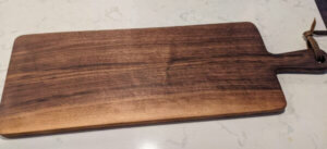 Black Walnut Charcuterie Board with Handle - Made to Order