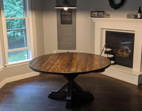 Dining Table from Reclaimed Silo Wood